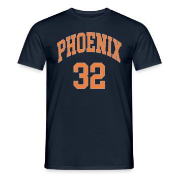 Phoenix 32 - Männer T-Shirt - Navy - Vorne - AI Model Male 178 light (178cm)