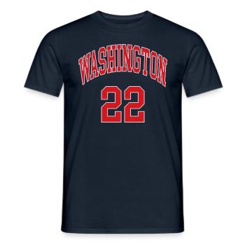 Washington 22 - Männer T-Shirt - Navy - Vorne - AI Model Male 178 light (178cm)
