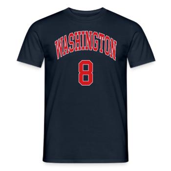 Washington 8 - Männer T-Shirt - Navy - Vorne - AI Model Male 178 light (178cm)