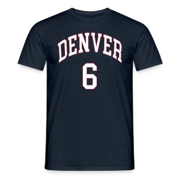 Denver 6 - T-shirt homme - marine - Devant - AI Model Male 178 light (178cm)