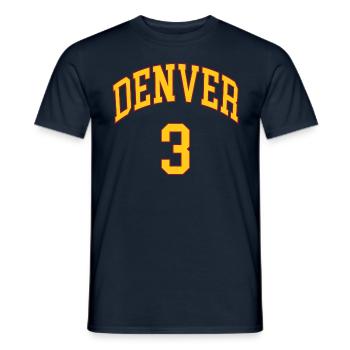 Denver 3 - T-shirt homme - marine - Devant - AI Model Male 178 light (178cm)