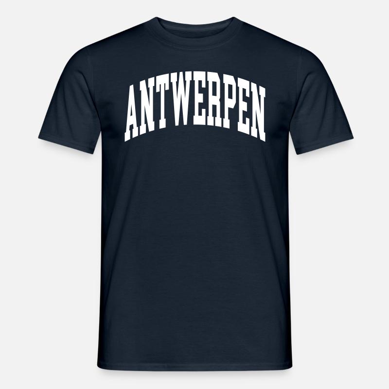 Antwerpen - Männer T-Shirt - Navy