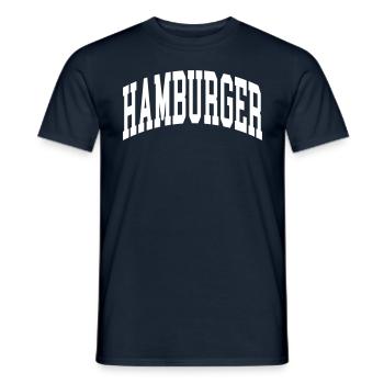 Hamburger - Männer T-Shirt - Navy - Vorne - AI Model Male 178 light (178cm)