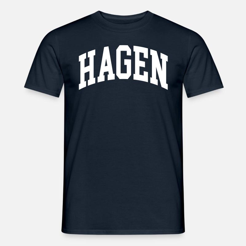 Hagen - Männer T-Shirt - Navy