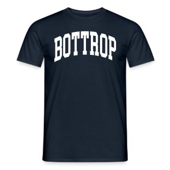 Bottrop - Männer T-Shirt - Navy - Vorne - AI Model Male 178 light (178cm)