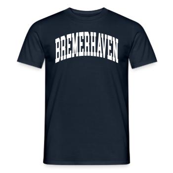 Bremerhaven - T-shirt homme - marine - Devant - AI Model Male 178 light (178cm)