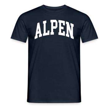 Alpi - T-shirt uomo - navy - Fronte - AI Model Male 178 light (178cm)