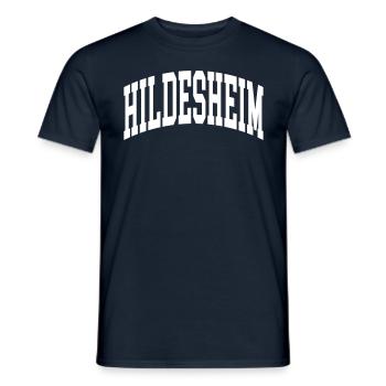 Hildesheim - T-shirt homme - marine - Devant - AI Model Male 178 light (178cm)
