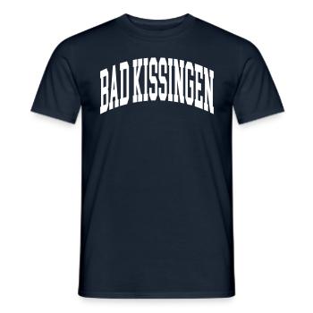 Bad Kissingen - Männer T-Shirt - Navy - Vorne - AI Model Male 178 light (178cm)