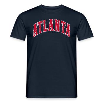 Atlanta - Männer T-Shirt - Navy - Vorne - AI Model Male 178 light (178cm)