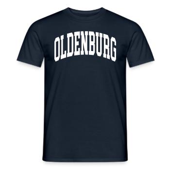Oldenburg - Männer T-Shirt - Navy - Vorne - AI Model Male 178 light (178cm)