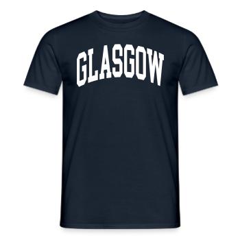 Glasgow - Männer T-Shirt - Navy - Vorne - AI Model Male 178 light (178cm)
