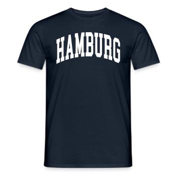 Hambourg - T-shirt homme - marine - Devant - AI Model Male 178 light (178cm)