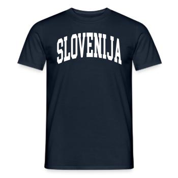 Slovénie - T-shirt homme - marine - Devant - AI Model Male 178 light (178cm)