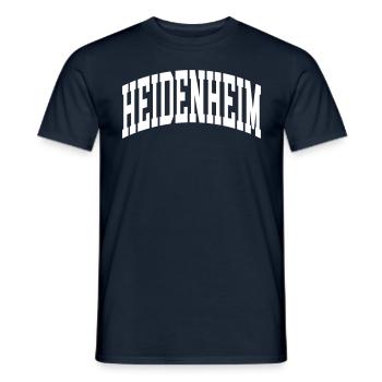 Heidenheim - Männer T-Shirt - Navy - Vorne - AI Model Male 178 light (178cm)