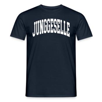 Junggeselle - Männer T-Shirt - Navy - Vorne - AI Model Male 178 light (178cm)