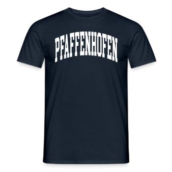 Pfaffenhofen - Männer T-Shirt - Navy - Vorne - AI Model Male 178 light (178cm)