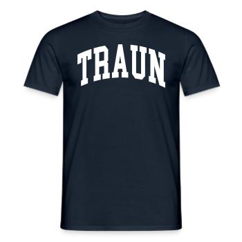 Traun - T-shirt homme - marine - Devant - AI Model Male 178 light (178cm)