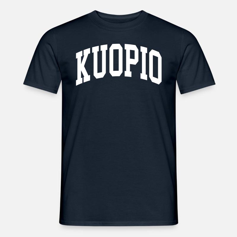 Kuopio - Miesten T-paita - laivasto sininen