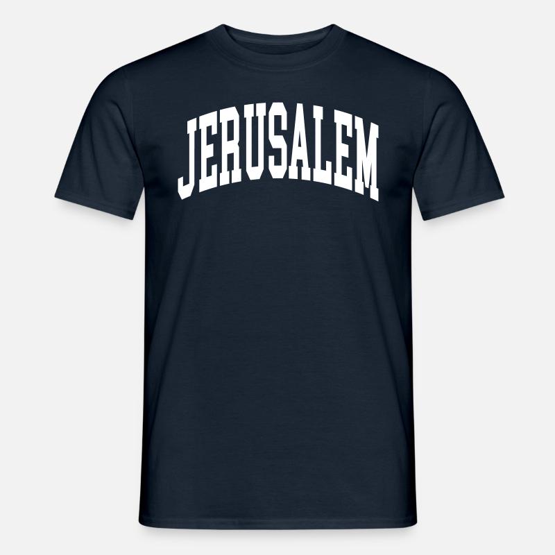 Jerusalem - Männer T-Shirt - Navy