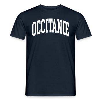 Occitanie - T-shirt homme - marine - Devant - AI Model Male 178 light (178cm)