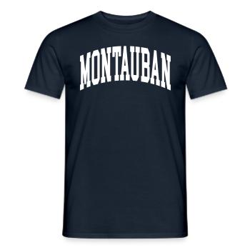 Montauban - Men's T-Shirt - navy - Front - AI Model Male 178 light (178cm)
