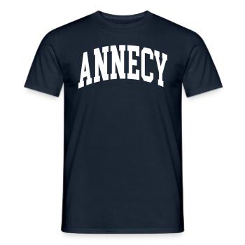 Annecy - Männer T-Shirt - Navy - Vorne - AI Model Male 178 light (178cm)