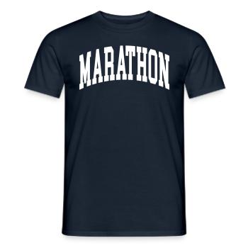 Marathon - T-shirt homme - marine - Devant - AI Model Male 178 light (178cm)