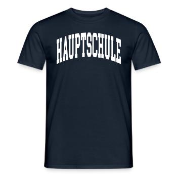 Hauptschule - Männer T-Shirt - Navy - Vorne - AI Model Male 178 light (178cm)