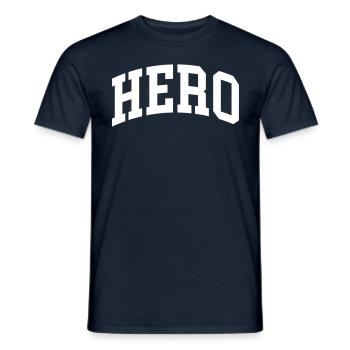 Hero - Men's T-Shirt - navy - Front - AI Model Male 178 light (178cm)