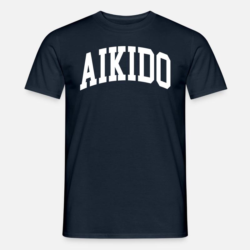 Aikido - Männer T-Shirt - Navy