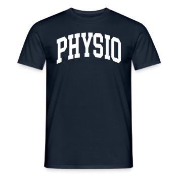 Physio - Männer T-Shirt - Navy - Vorne - AI Model Male 178 light (178cm)