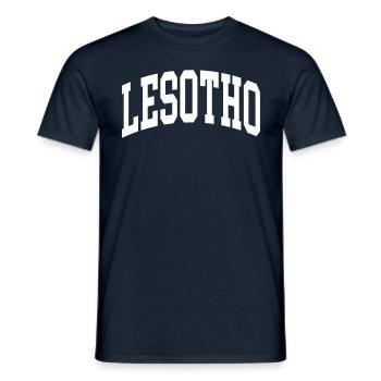 Lesotho - T-shirt homme - marine - Devant - AI Model Male 178 light (178cm)