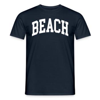 Plage - T-shirt homme - marine - Devant - AI Model Male 178 light (178cm)