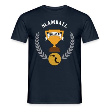 Slamball Sieger Gewinner Turnier Meisterschaft - Männer T-Shirt - Navy - Vorne - AI Model Male 178 light (178cm)
