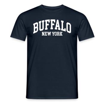 Buffalo - Männer T-Shirt - Navy - Vorne - AI Model Male 178 light (178cm)