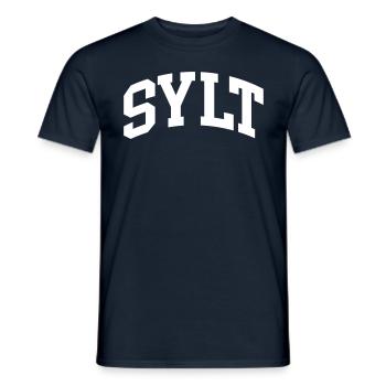 Sylt - T-shirt homme - marine - Devant - AI Model Male 178 light (178cm)