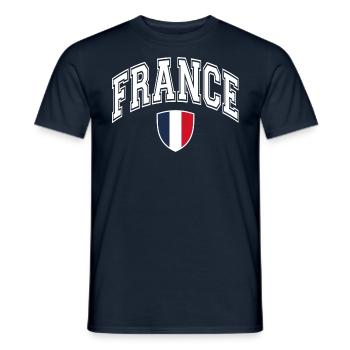 France - T-shirt homme - marine - Devant - AI Model Male 178 light (178cm)