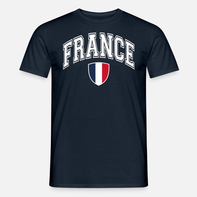 Frankreich - Männer T-Shirt - Navy