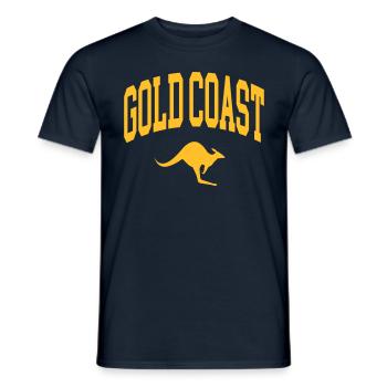 Gold Coast - Männer T-Shirt - Navy - Vorne - AI Model Male 178 light (178cm)