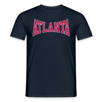 Atlanta - Männer T-Shirt - Navy - Vorne - AI Model Male 178 light (178cm)