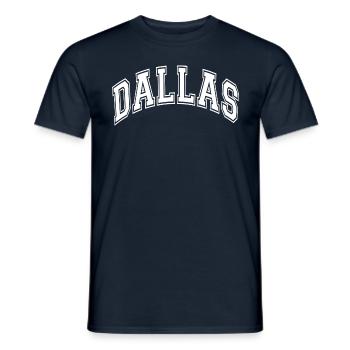 Dallas - Männer T-Shirt - Navy - Vorne - AI Model Male 178 light (178cm)