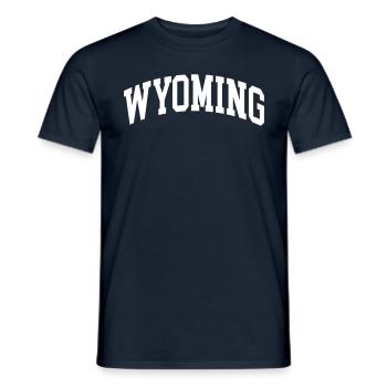Wyoming - Men's T-Shirt - navy - Front - AI Model Male 178 light (178cm)