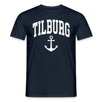 Tilburg - T-shirt homme - marine - Devant - AI Model Male 178 light (178cm)