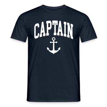 Captain - Men's T-Shirt - navy - Front - AI Model Male 178 light (178cm)