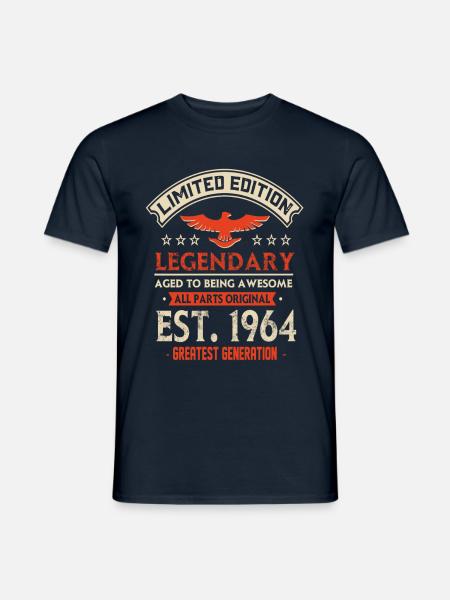 Édition limitée Legendary Est 1964 - T-shirt homme - marine