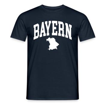 Bavière - T-shirt homme - marine - Devant - AI Model Male 178 light (178cm)