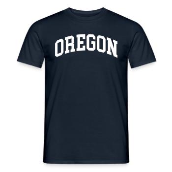 Oregon - Men's T-Shirt - navy - Front - AI Model Male 178 light (178cm)
