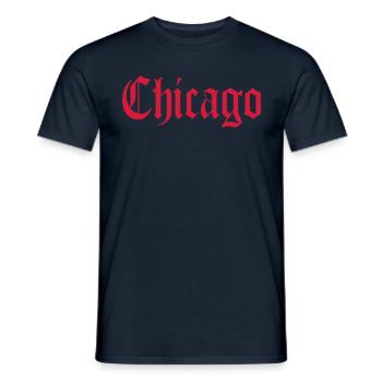 Chicago - T-shirt homme - marine - Devant - AI Model Male 178 light (178cm)