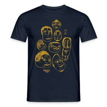 Do you like coffee?! I - Männer T-Shirt - Navy - Vorne - AI Model Male 178 light (178cm)